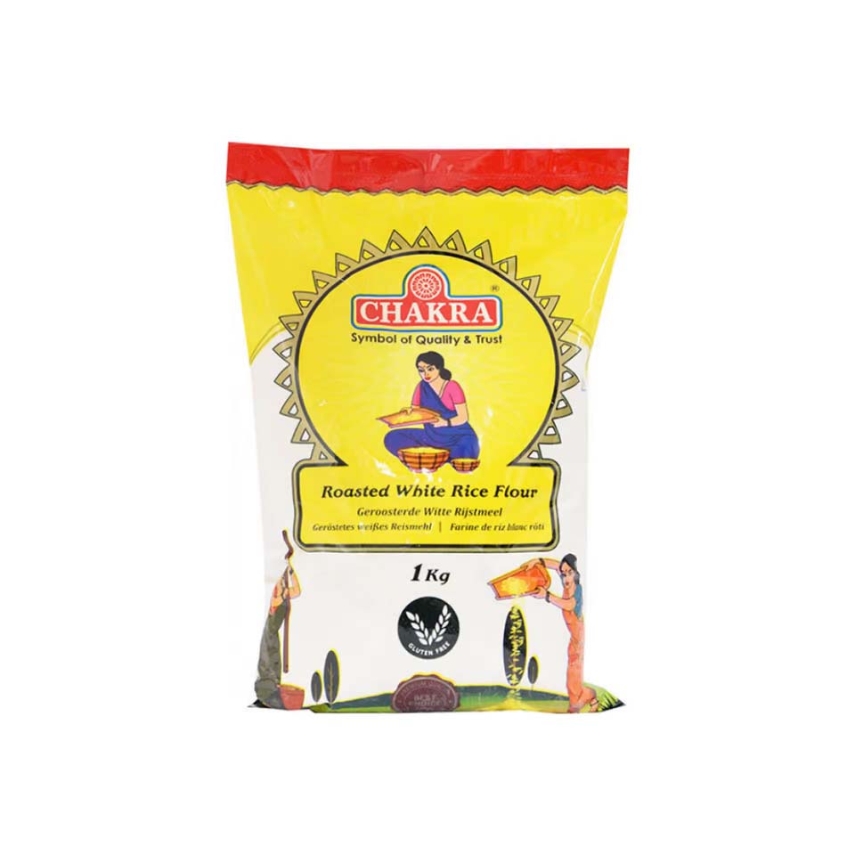 CHAKRA White Rice Flour Roasted 1kg x 12                                                                                                                                                                                                                                                                                                          