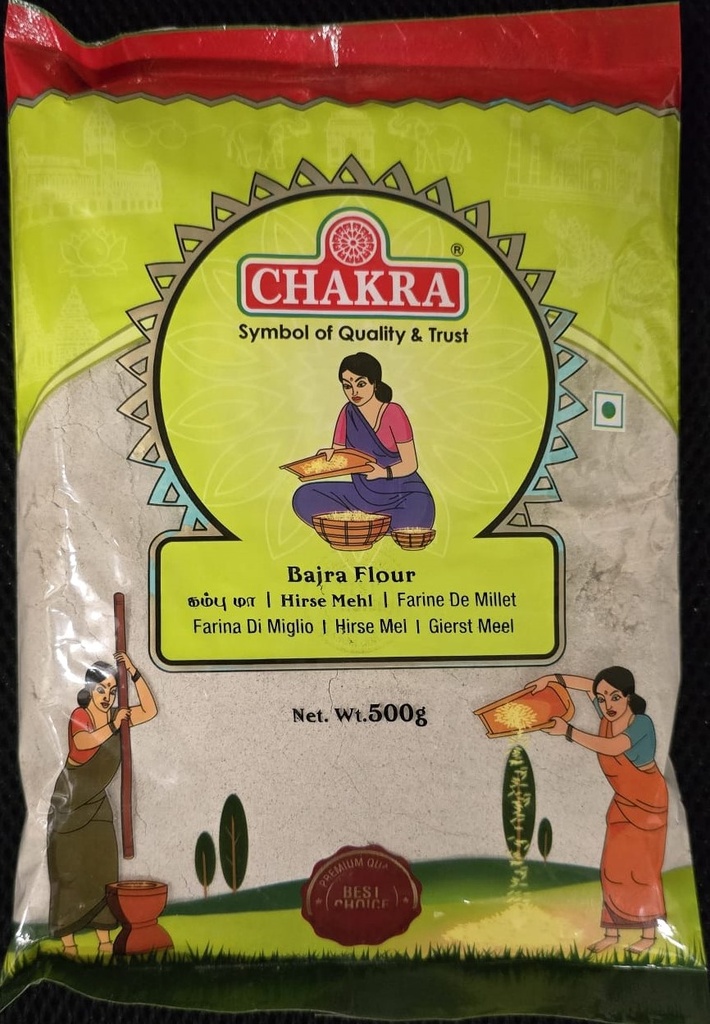 CHAKRA Bajra Flour 500gms x 24