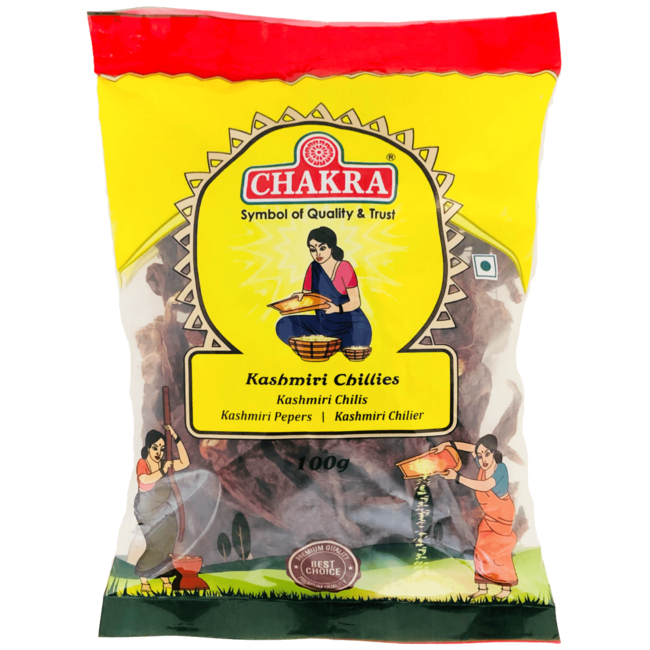CHAKRA Kashmiri Chillies Whole 100gms x 50