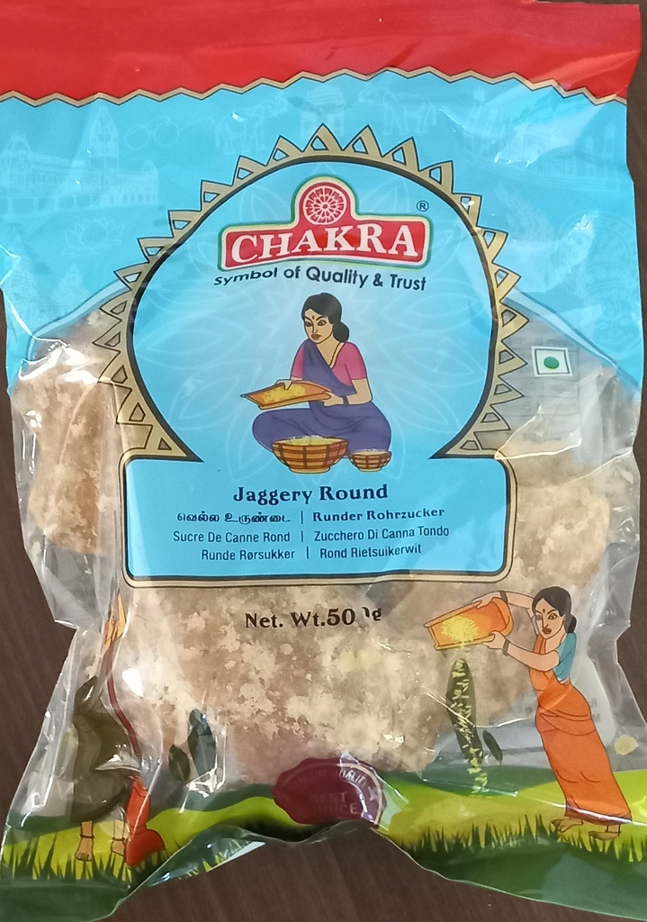 CHAKRA Jaggery Round 500gms x 30