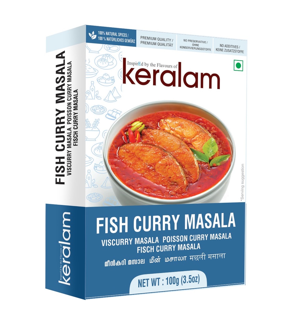 KERALAM Fish Curry Masala 100gms x 20 