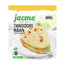 JACME Tandoori Plain Naan (5pcs) 426g x 16