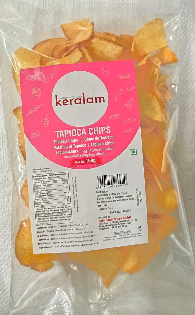 KERALAM Tapioca Chips Spicy 150gms x 25  