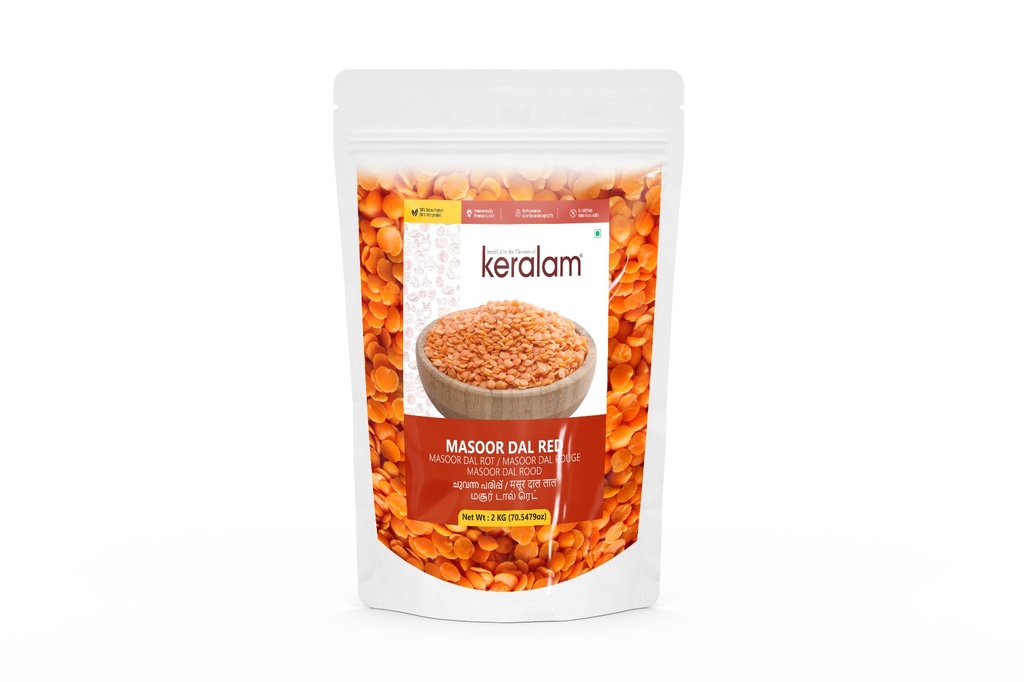 KERALAM Masoor Dhall Red 2kg x 6 