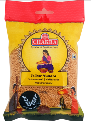 CHAKRA Yellow Mustard Seeds 100 gms x 24