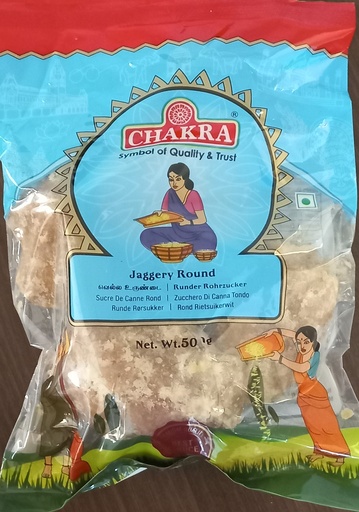 CHAKRA Jaggery Round 500gms x 30