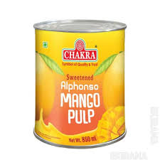 CHAKRA Mango Pulp Alphonso 850 ml x 6 