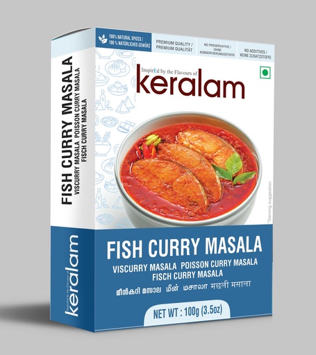 KERALAM Fish Curry Masala 100gms x 20 
