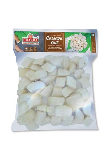 CHAKRA Tapioca Drum Cut (Cassava) 908gms x 18 