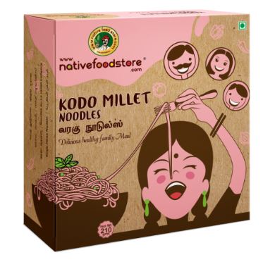 NFS Varagu / Kodo Millet Noodles 210gms x12  