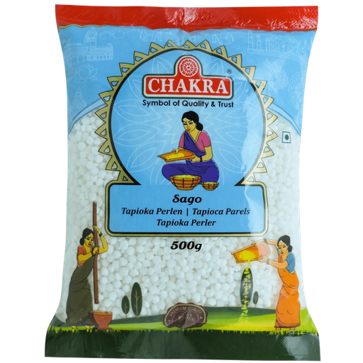 CHAKRA Sago/ Tapioca balls 500gms x 24
